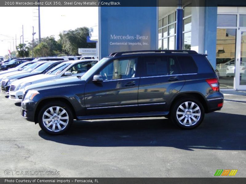 Steel Grey Metallic / Grey/Black 2010 Mercedes-Benz GLK 350