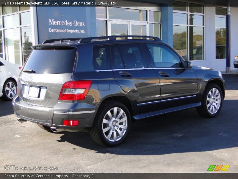 Steel Grey Metallic / Grey/Black 2010 Mercedes-Benz GLK 350