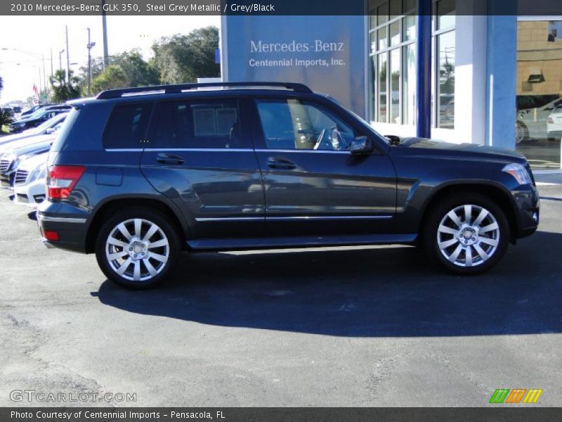 Steel Grey Metallic / Grey/Black 2010 Mercedes-Benz GLK 350