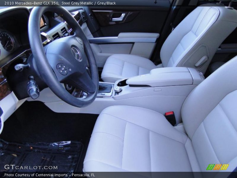Steel Grey Metallic / Grey/Black 2010 Mercedes-Benz GLK 350
