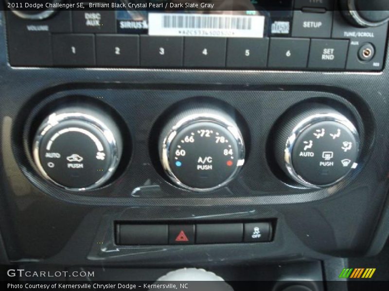 Controls of 2011 Challenger SE
