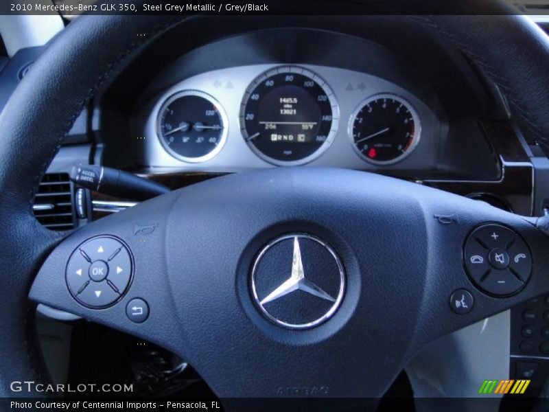Steel Grey Metallic / Grey/Black 2010 Mercedes-Benz GLK 350