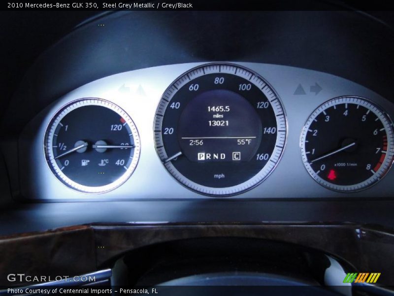 Steel Grey Metallic / Grey/Black 2010 Mercedes-Benz GLK 350