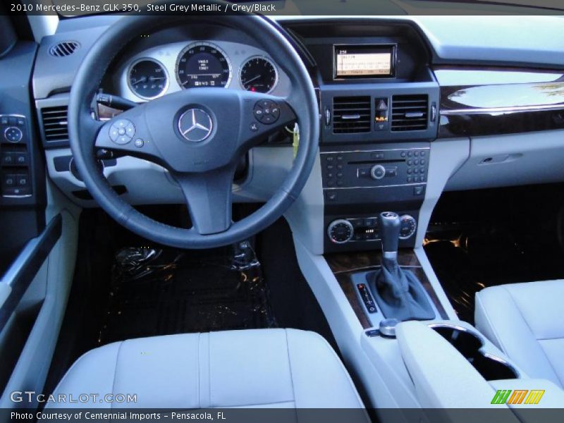 Steel Grey Metallic / Grey/Black 2010 Mercedes-Benz GLK 350