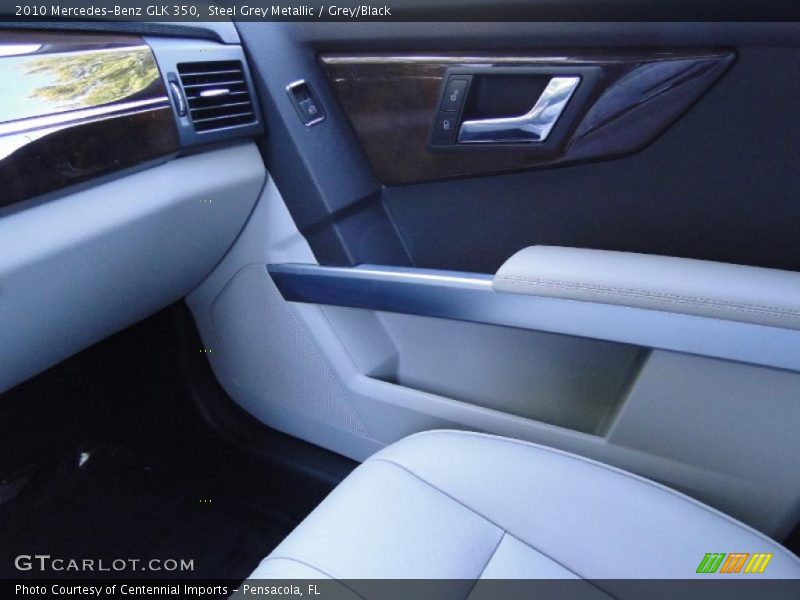 Steel Grey Metallic / Grey/Black 2010 Mercedes-Benz GLK 350