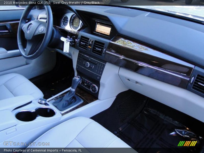 Steel Grey Metallic / Grey/Black 2010 Mercedes-Benz GLK 350