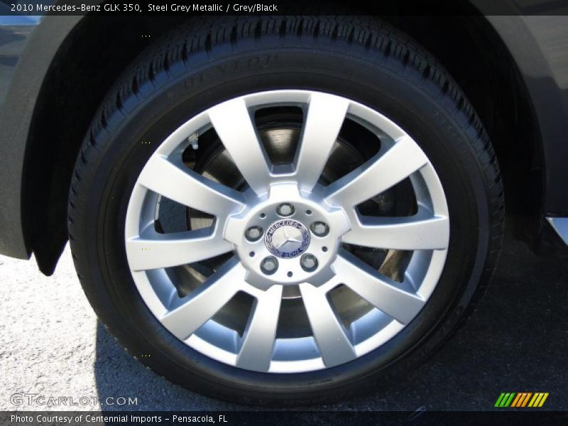 Steel Grey Metallic / Grey/Black 2010 Mercedes-Benz GLK 350