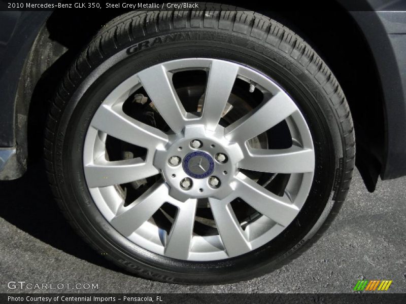 Steel Grey Metallic / Grey/Black 2010 Mercedes-Benz GLK 350
