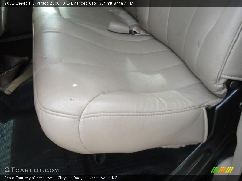Summit White / Tan 2001 Chevrolet Silverado 2500HD LS Extended Cab