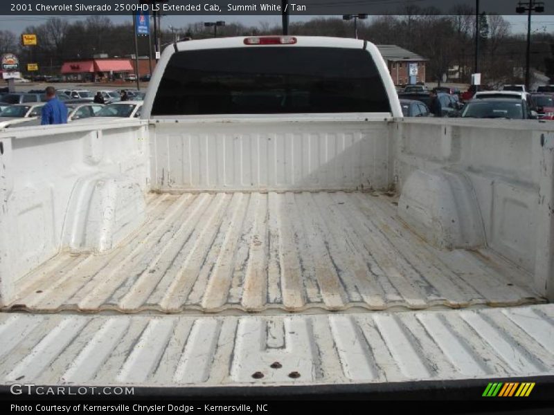 Summit White / Tan 2001 Chevrolet Silverado 2500HD LS Extended Cab