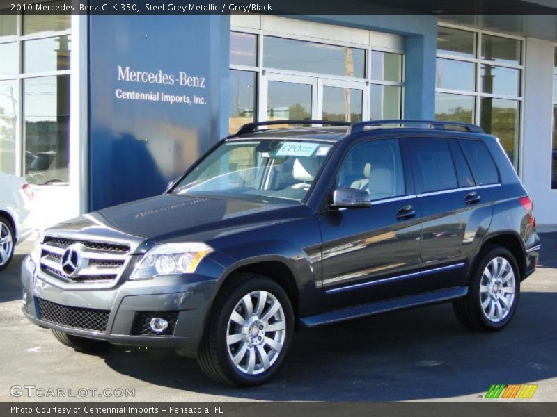 Steel Grey Metallic / Grey/Black 2010 Mercedes-Benz GLK 350