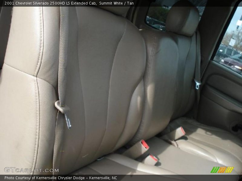Summit White / Tan 2001 Chevrolet Silverado 2500HD LS Extended Cab