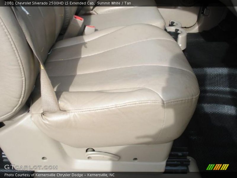 Summit White / Tan 2001 Chevrolet Silverado 2500HD LS Extended Cab