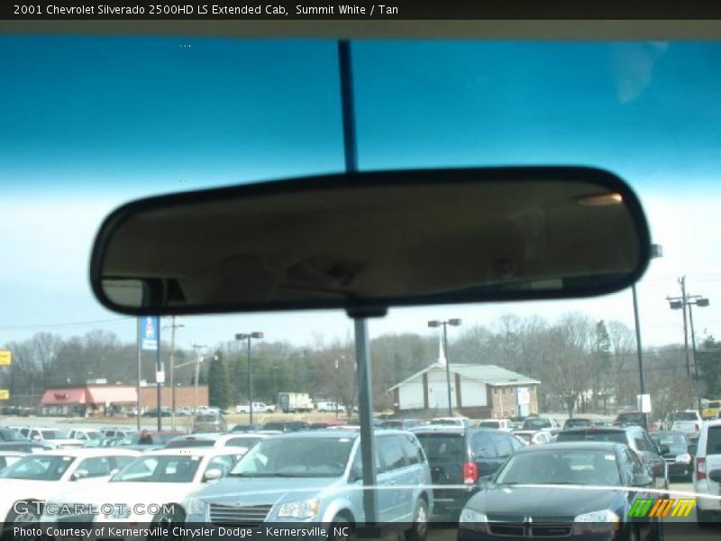 Summit White / Tan 2001 Chevrolet Silverado 2500HD LS Extended Cab