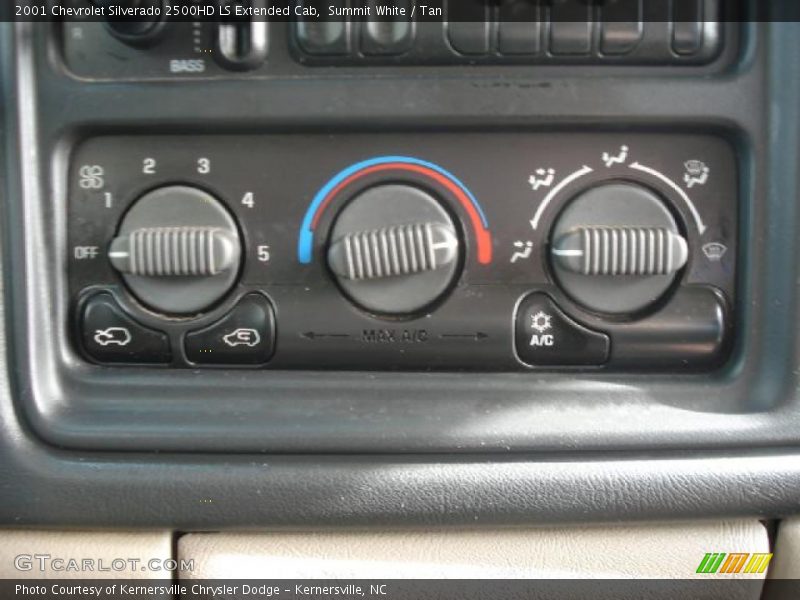 Summit White / Tan 2001 Chevrolet Silverado 2500HD LS Extended Cab
