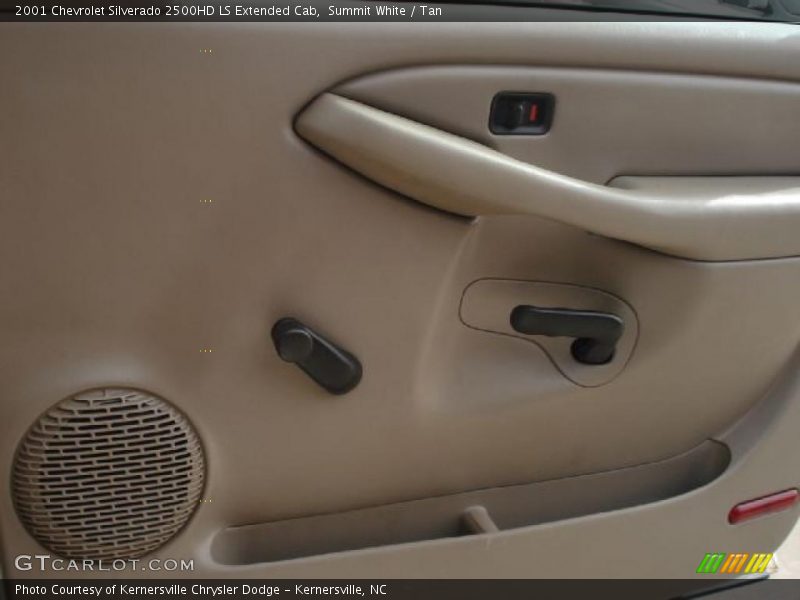 Summit White / Tan 2001 Chevrolet Silverado 2500HD LS Extended Cab
