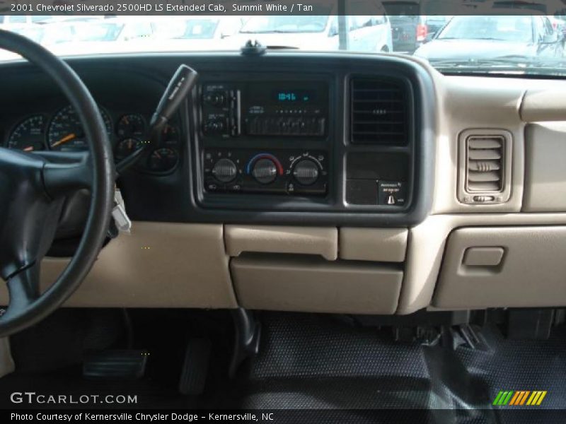 Summit White / Tan 2001 Chevrolet Silverado 2500HD LS Extended Cab