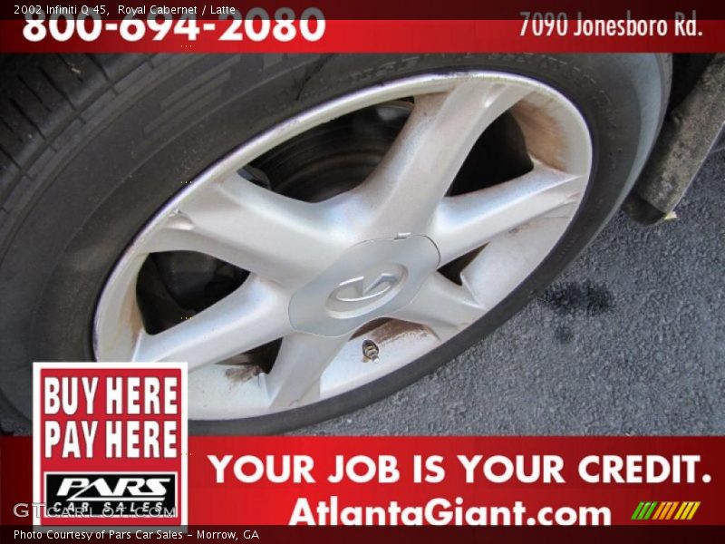 Royal Cabernet / Latte 2002 Infiniti Q 45