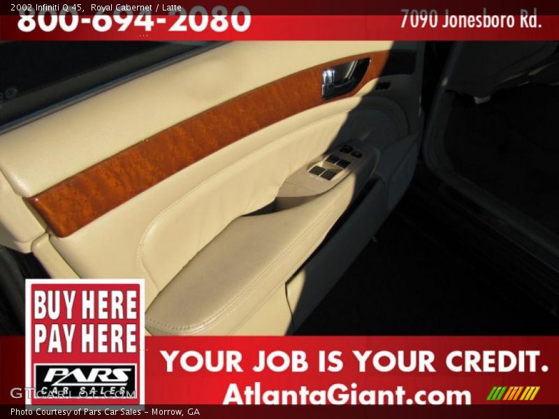 Royal Cabernet / Latte 2002 Infiniti Q 45