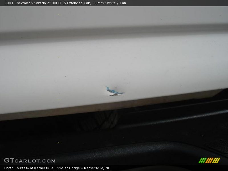 Summit White / Tan 2001 Chevrolet Silverado 2500HD LS Extended Cab