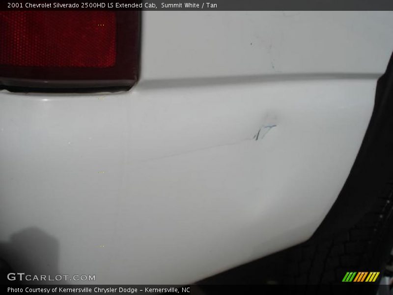 Summit White / Tan 2001 Chevrolet Silverado 2500HD LS Extended Cab