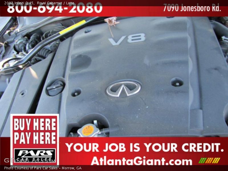 Royal Cabernet / Latte 2002 Infiniti Q 45