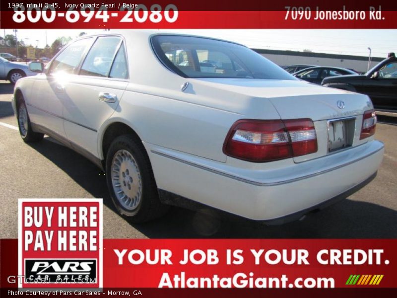 Ivory Quartz Pearl / Beige 1997 Infiniti Q 45