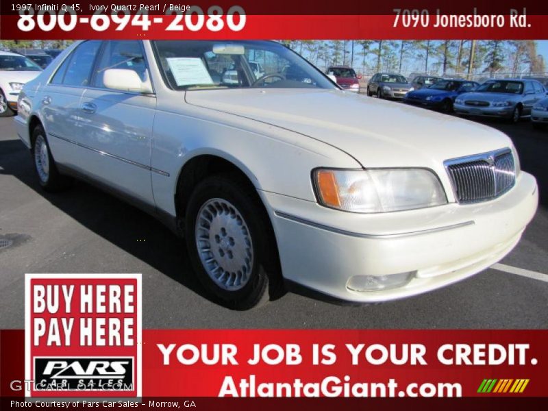 Ivory Quartz Pearl / Beige 1997 Infiniti Q 45