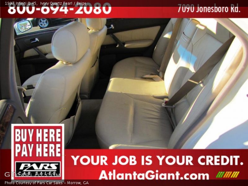 Ivory Quartz Pearl / Beige 1997 Infiniti Q 45
