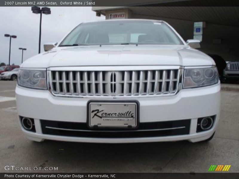 Oxford White / Sand 2007 Lincoln MKZ AWD Sedan