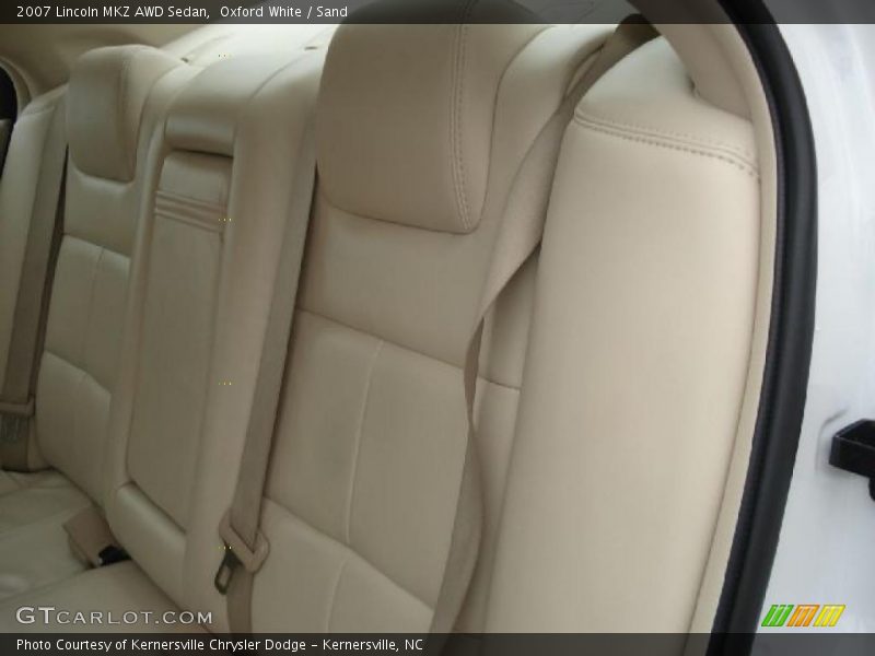 Oxford White / Sand 2007 Lincoln MKZ AWD Sedan