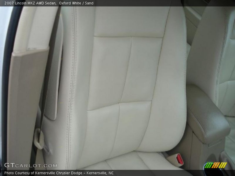 Oxford White / Sand 2007 Lincoln MKZ AWD Sedan