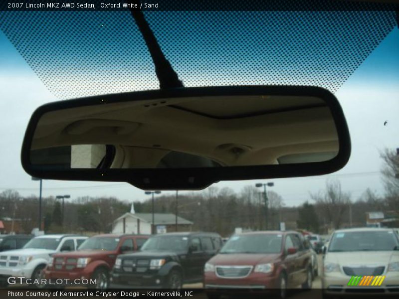 Oxford White / Sand 2007 Lincoln MKZ AWD Sedan