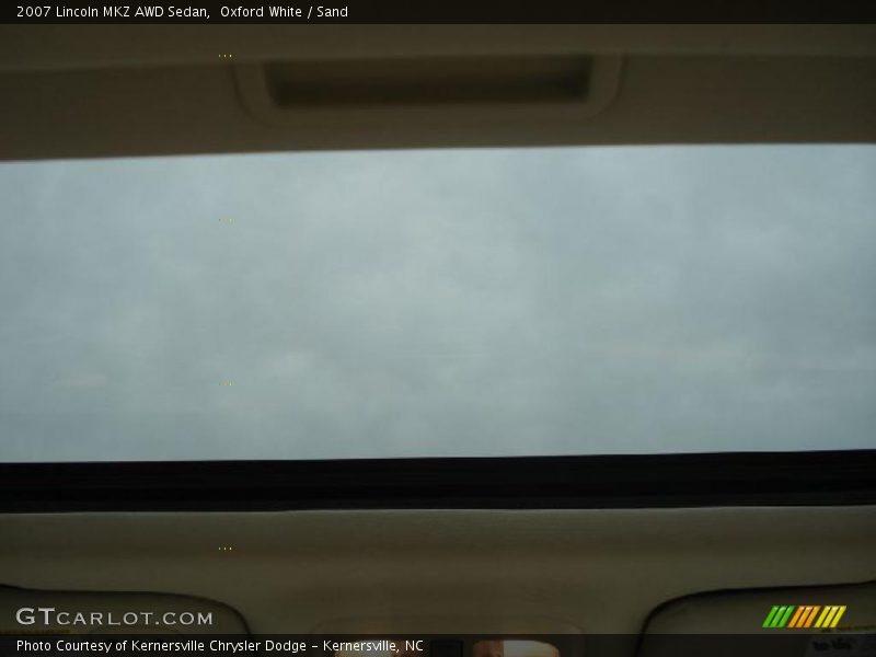 Oxford White / Sand 2007 Lincoln MKZ AWD Sedan