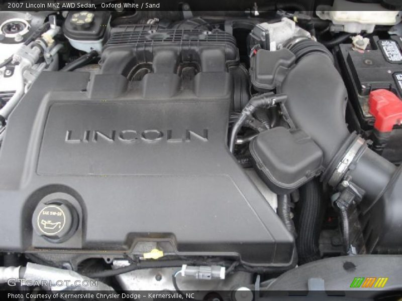 Oxford White / Sand 2007 Lincoln MKZ AWD Sedan