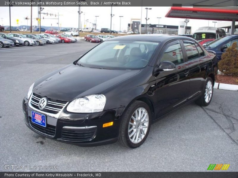 Black / Anthracite Black 2008 Volkswagen Jetta Wolfsburg Edition Sedan