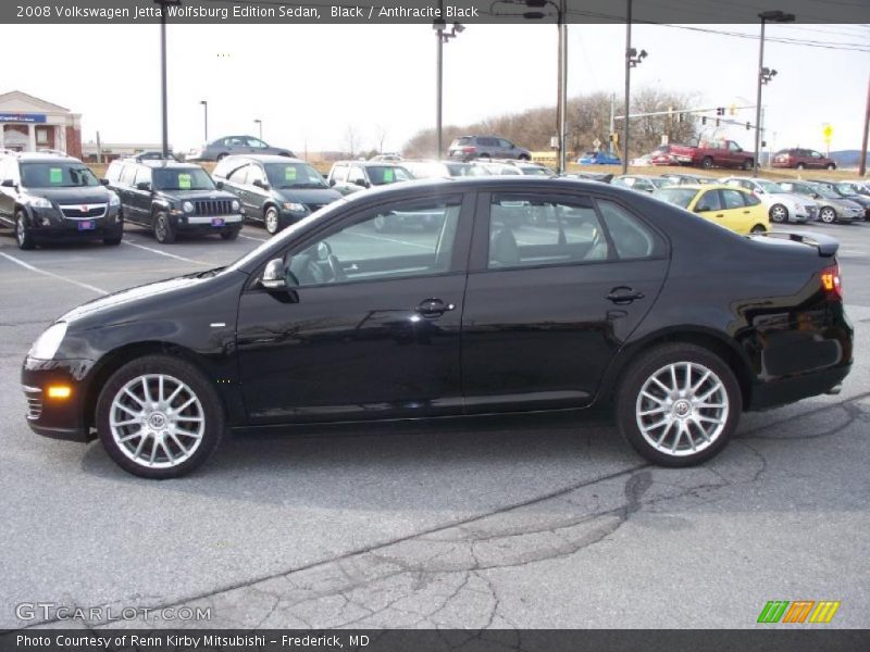 Black / Anthracite Black 2008 Volkswagen Jetta Wolfsburg Edition Sedan