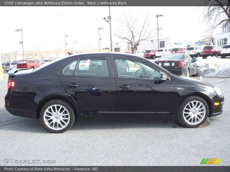 Black / Anthracite Black 2008 Volkswagen Jetta Wolfsburg Edition Sedan