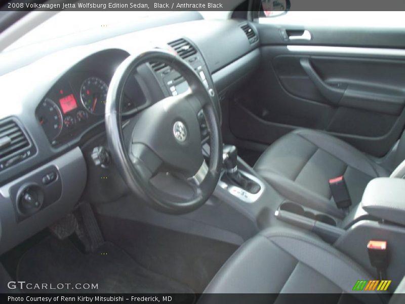 Black / Anthracite Black 2008 Volkswagen Jetta Wolfsburg Edition Sedan