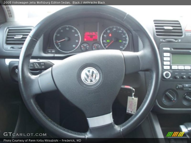 Black / Anthracite Black 2008 Volkswagen Jetta Wolfsburg Edition Sedan