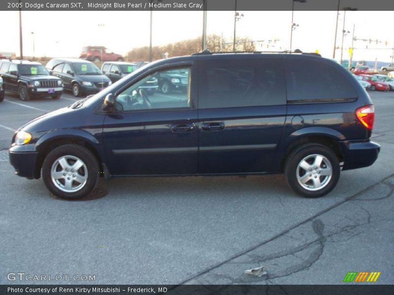 Midnight Blue Pearl / Medium Slate Gray 2005 Dodge Caravan SXT