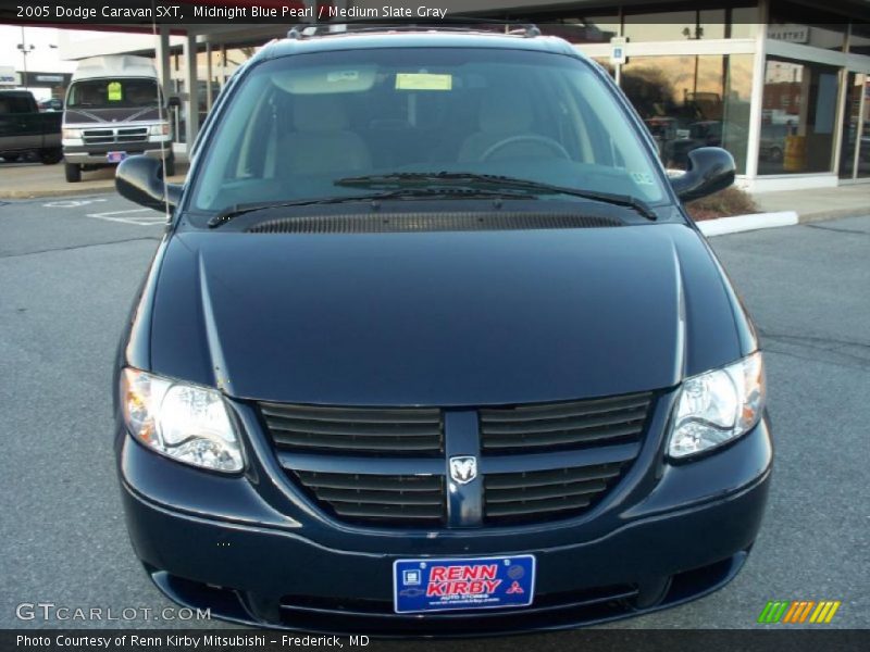 Midnight Blue Pearl / Medium Slate Gray 2005 Dodge Caravan SXT
