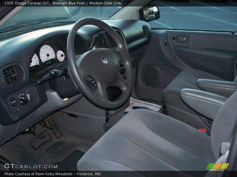 Midnight Blue Pearl / Medium Slate Gray 2005 Dodge Caravan SXT