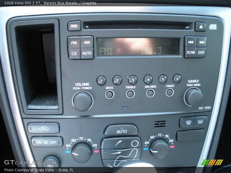 Barents Blue Metallic / Graphite 2008 Volvo S60 2.5T