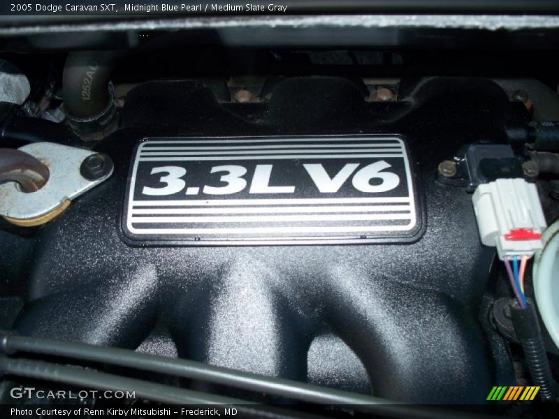 Midnight Blue Pearl / Medium Slate Gray 2005 Dodge Caravan SXT
