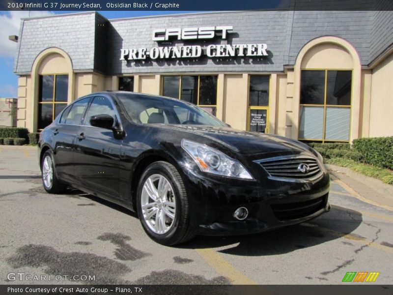 Obsidian Black / Graphite 2010 Infiniti G 37 Journey Sedan
