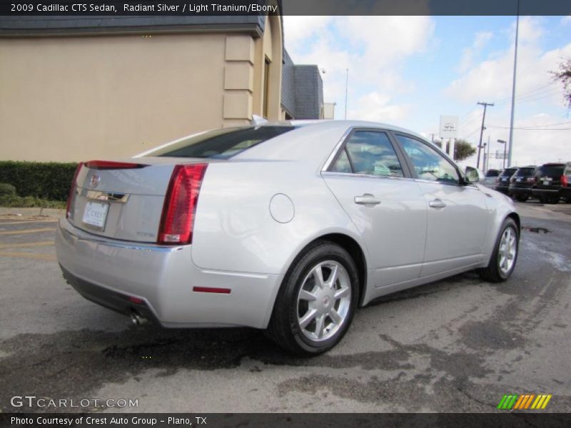 Radiant Silver / Light Titanium/Ebony 2009 Cadillac CTS Sedan