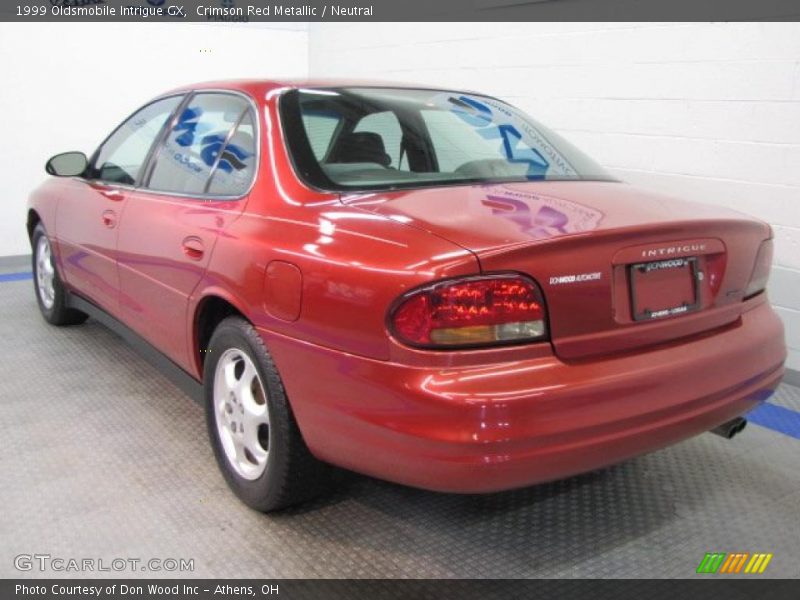 Crimson Red Metallic / Neutral 1999 Oldsmobile Intrigue GX