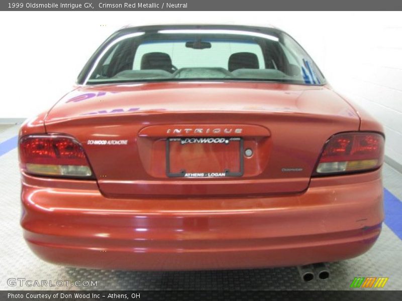 Crimson Red Metallic / Neutral 1999 Oldsmobile Intrigue GX