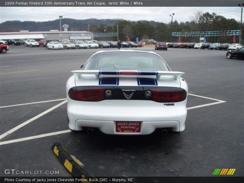 Arctic White / White 1999 Pontiac Firebird 30th Anniversary Trans Am Coupe